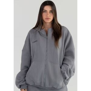 441 - NEW COMFRT Cloud Zip Hoodie in Wolf Grey Sz S Unisex